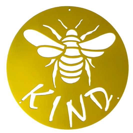 Bee Kind Metal Sign
