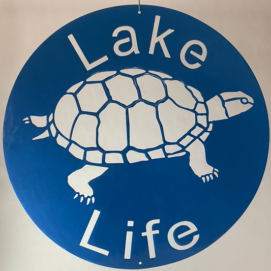 Lake Life Metal Sign
