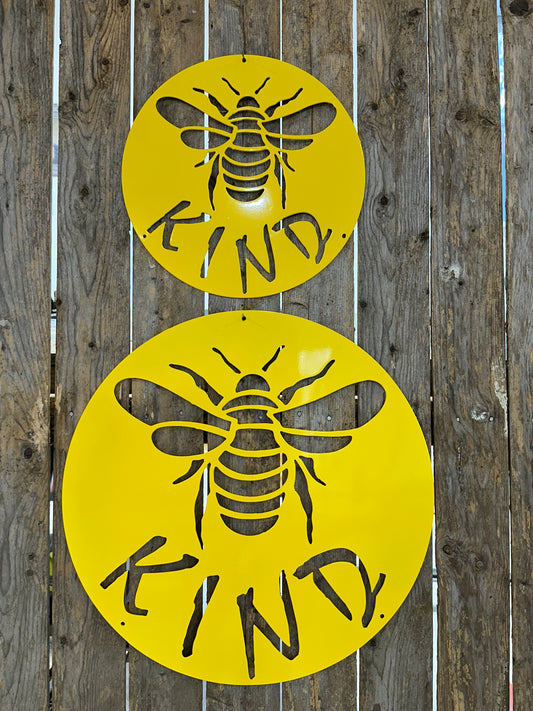 Bee Kind Metal Sign